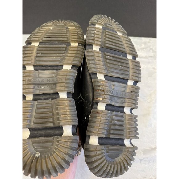 Cole Haan 12M Shoe 4.Zerogrand Plain Toe Oxford Black Reflective Waterproof - Picture 8 of 13